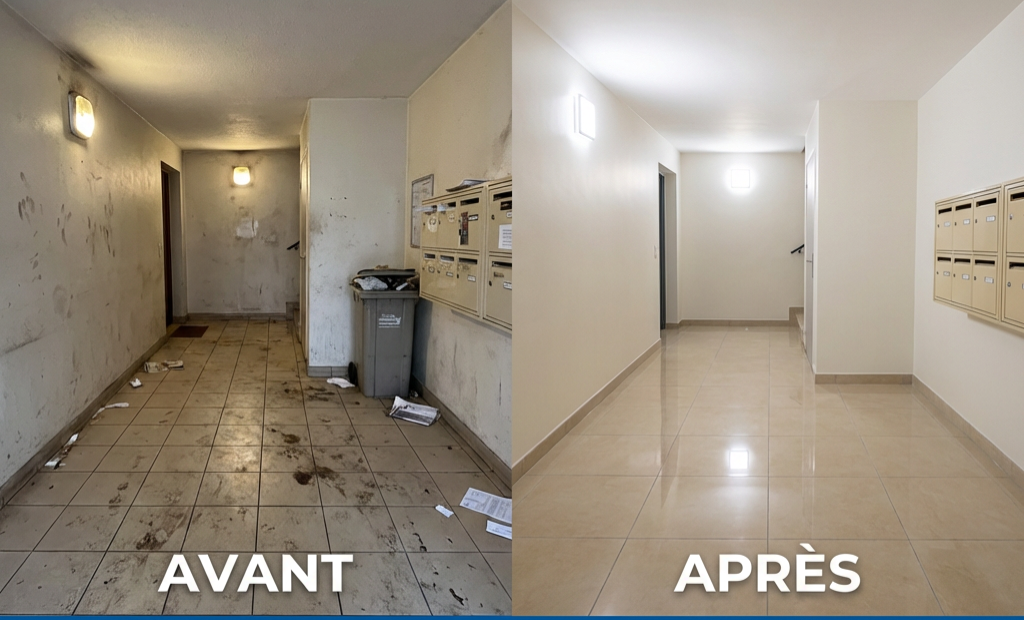 Chantier PURE SPACE NETT pour nettoyage de copropriétés et résidences